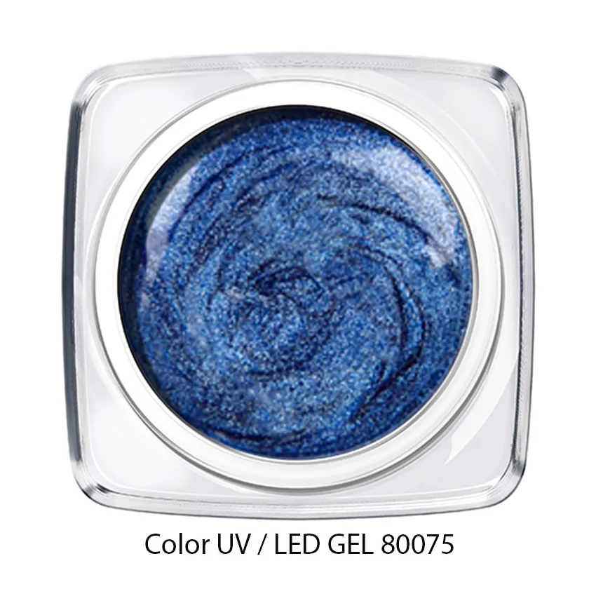 Color Gel glimmer denim blau 80075