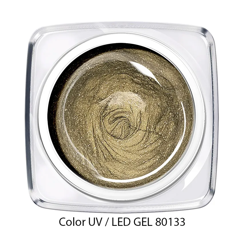 Color Gel glimmer silber gold 80133