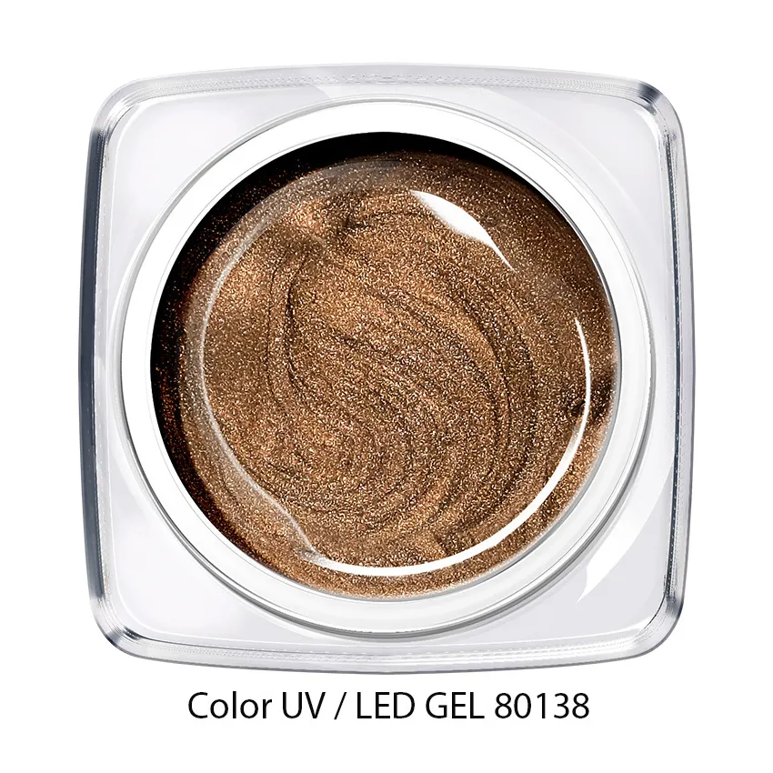 Color Gel glimmer gold braun 80138
