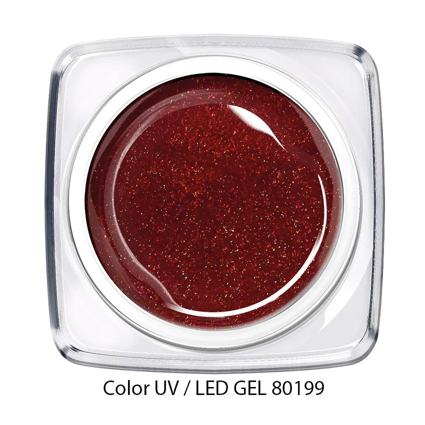 Color Gel - glimmer wein rot 80199