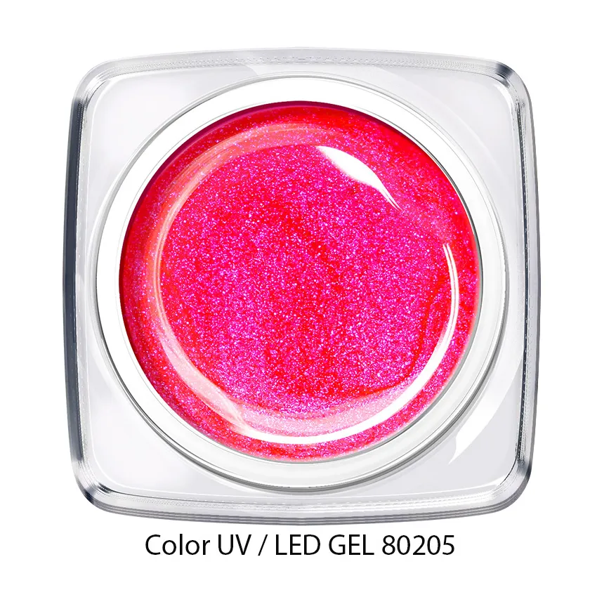 Color Gel - glitter neon pink 80205