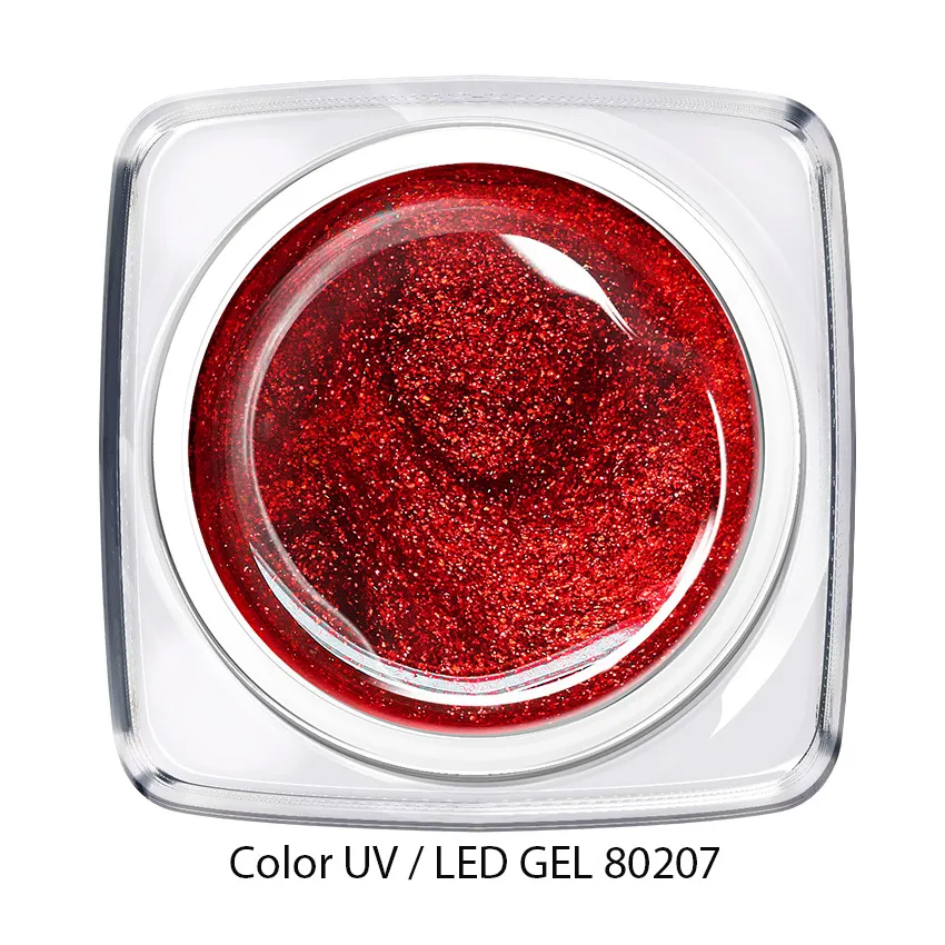 Color Gel - glitter rot 80207