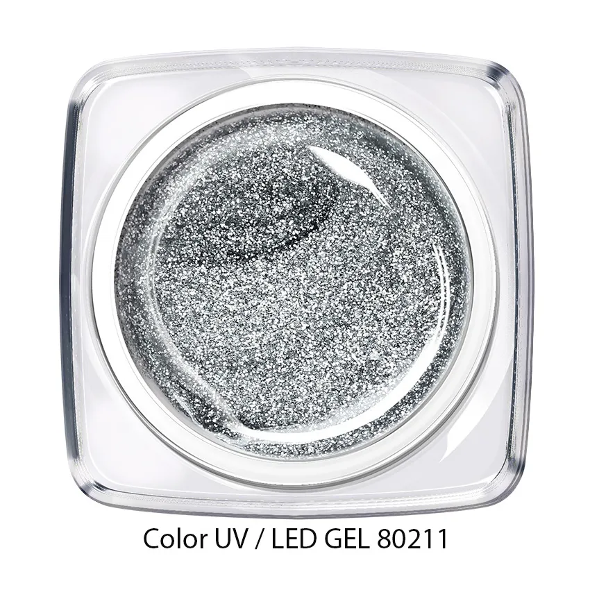 Color Gel - silber glitzer party 80211