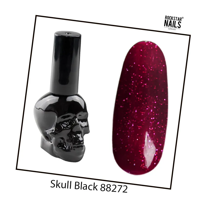 SKULL BLACK - Glimmer Rot 88272