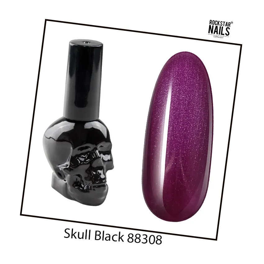 SKULL BLACK - Metallic Lila 88308