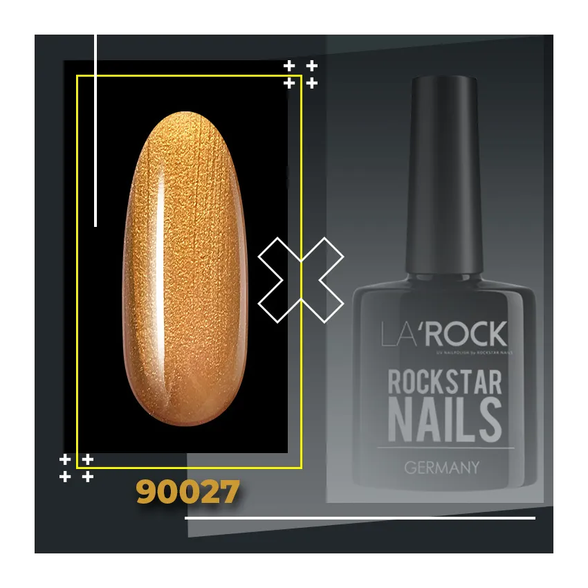 GELLACK glitter gold braun 7,5 ml 90027