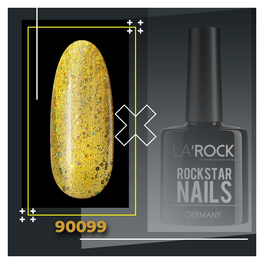 GELLACK glitter gelb 7,5 ml 90099