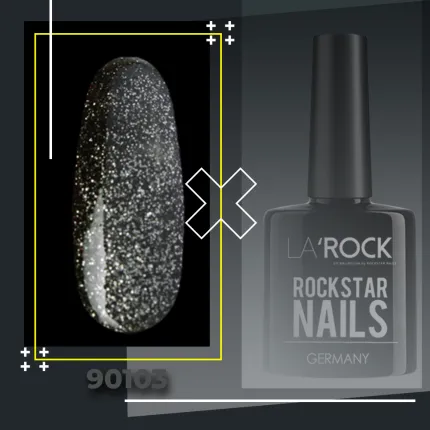 GELLACK glitter schwarz 7,5 ml 90103