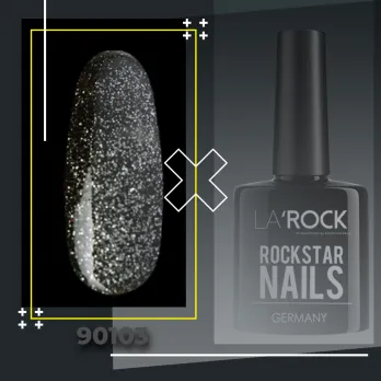 GELLACK glitter schwarz 7,5 ml 90103