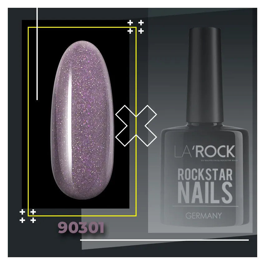 GELLACK glimmer violett grau 7,5 ml 90301
