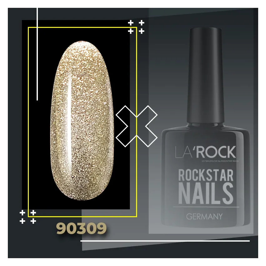 GELLACK helles glitter gold 7,5 ml 90309