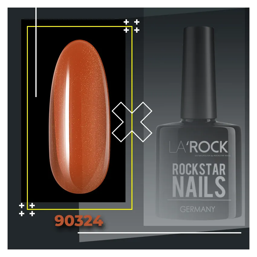 GELLACK glitter ocker braun 7,5 ml 90324