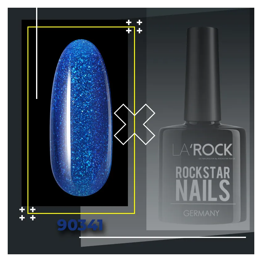 GELLACK Glitter Meeres Blau 7,5 ml 90341