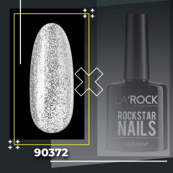 GELLACK glitter silber 7,5 ml 90372