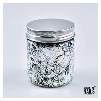 Nail Art Folie SILBER 95724
