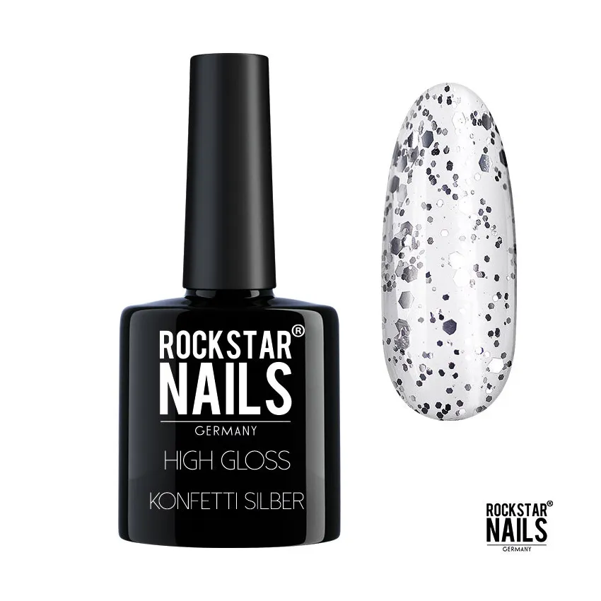 Gloss - Konfetti silber 99017