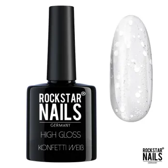 Gloss - Konfetti weiß 99018