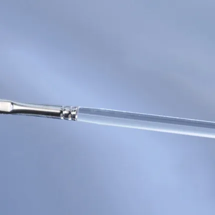 Gel-Pinsel flach, mit transp. Stiel