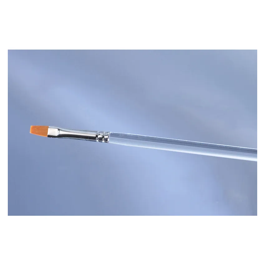 Gel-Pinsel flach, mit transp. Stiel