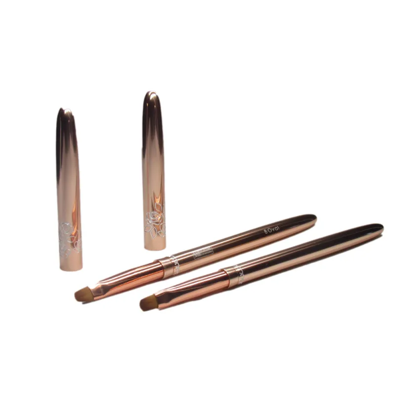 Strass Pinsel Rose Gold Gr.8 oval