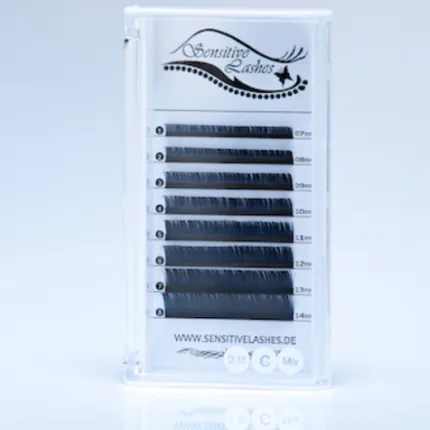 Flat Lashes Elipsenförmig C-Curl 0,15 Länge 0,07 mm