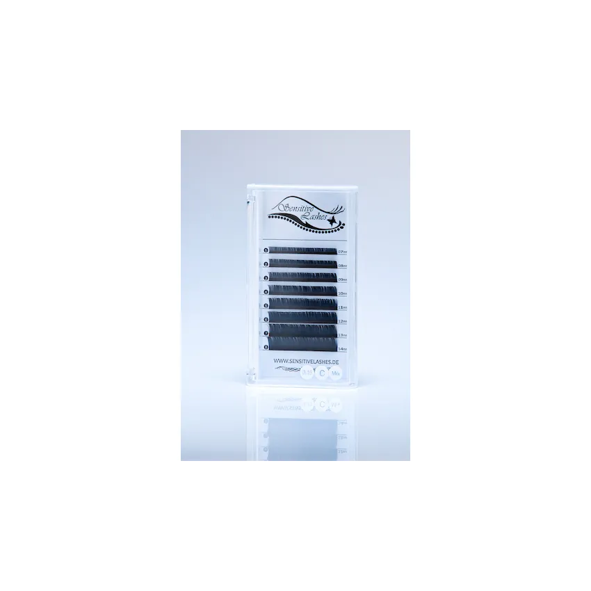Flat Lashes Elipsenförmig C-Curl 0,15 Länge 0,07 mm