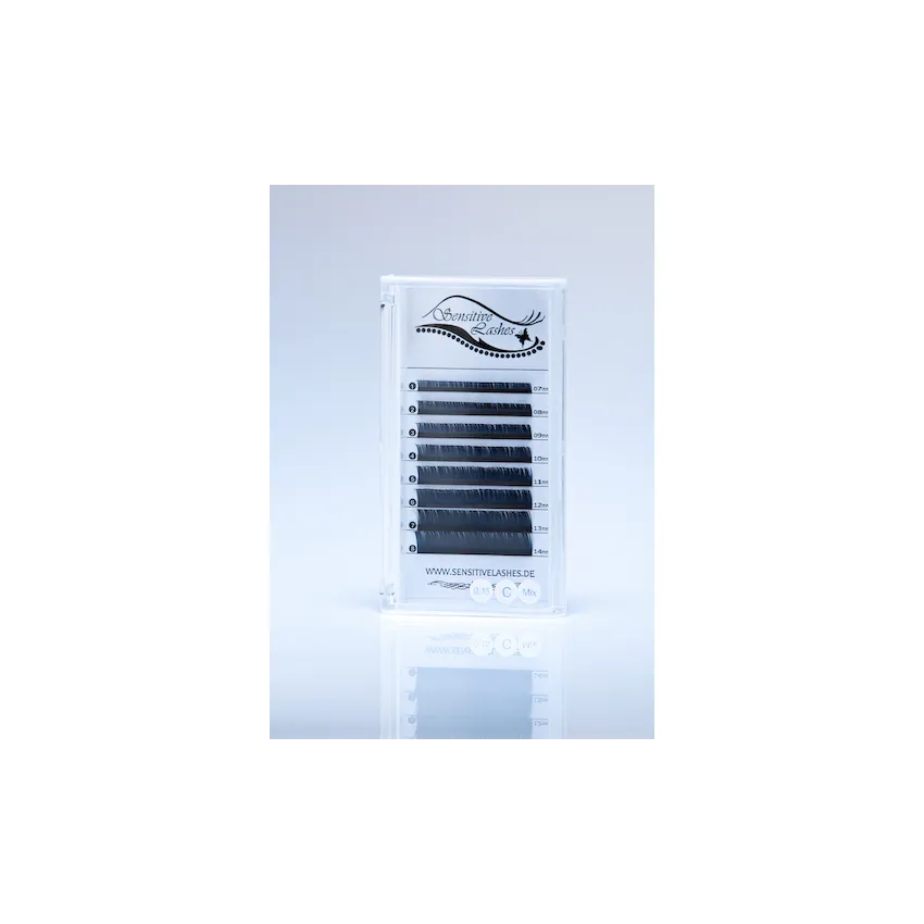 Flat Lashes Elipsenförmig C-Curl 0,15 Länge 0,10 mm