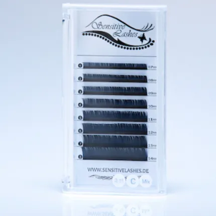 Flat Lashes Elipsenförmig D-Curl 0,15 Länge 0,12 mm