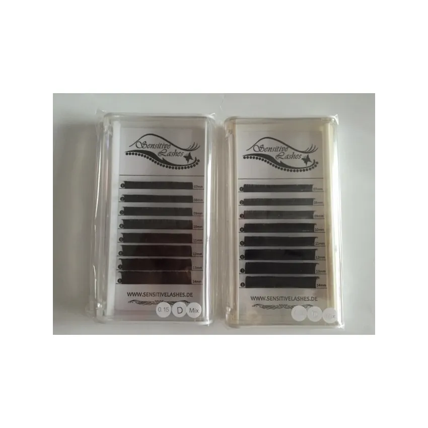 Flat Lashes Elipsenförmig mixed Box D-Curl 0,20 mm