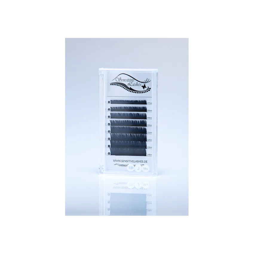Flat Lashes Elipsenförmig mixed Box J-Curl 0,20 mm