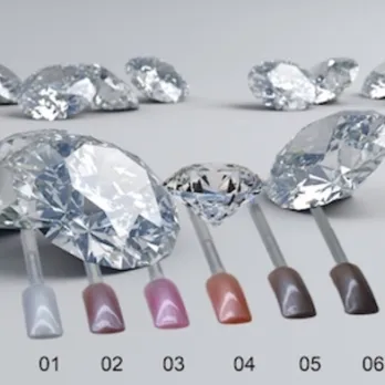 Pearly Gel apricot diamond