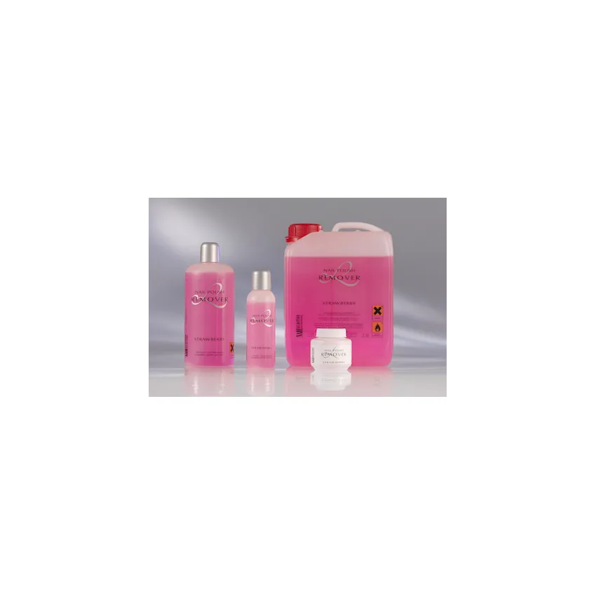 Nagellackentferner-Box rot, mit Erdbeerduft 60 ml
