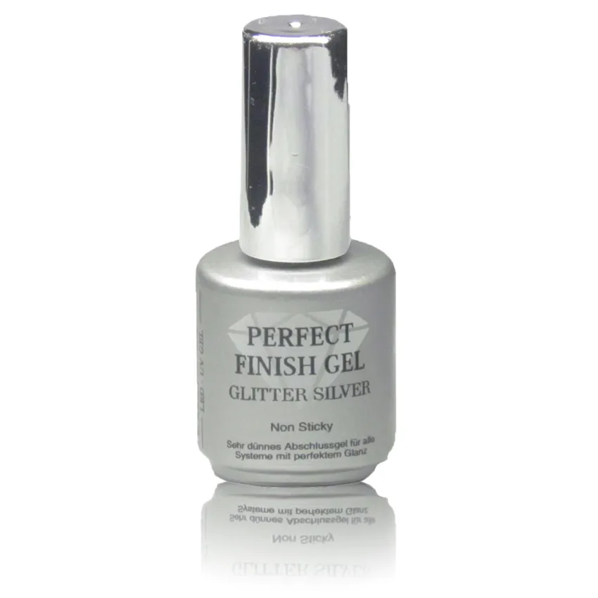 Perfect Finish Gel Glitter Silver 12 ml