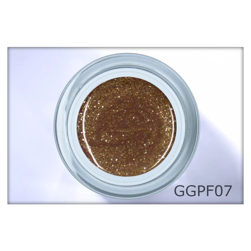 Gel LAC glitter cappuccino – intensiver Glitzer-Gellack
