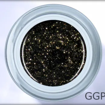Gel LAC glitter black – intensiver schwarzer Glitter-Gellack