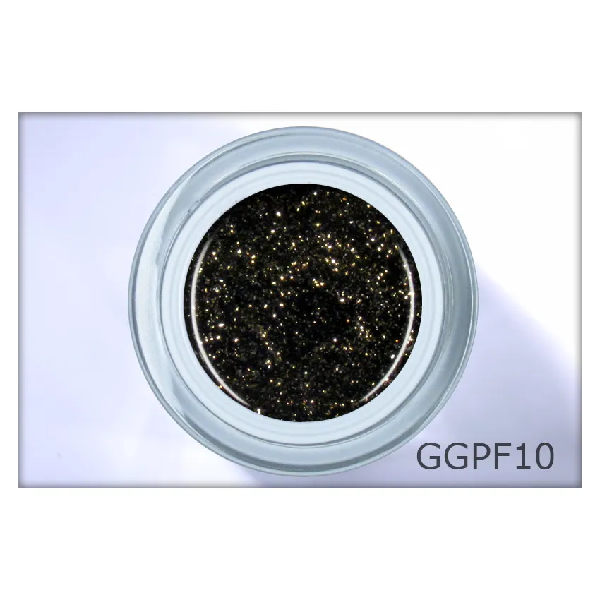Gel LAC glitter black – intensiver schwarzer Glitter-Gellack