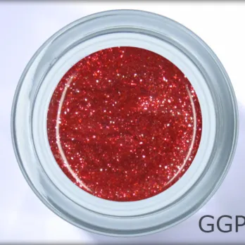 Gel LAC glitter autumn red – Intensiver Glitzer-Gellack