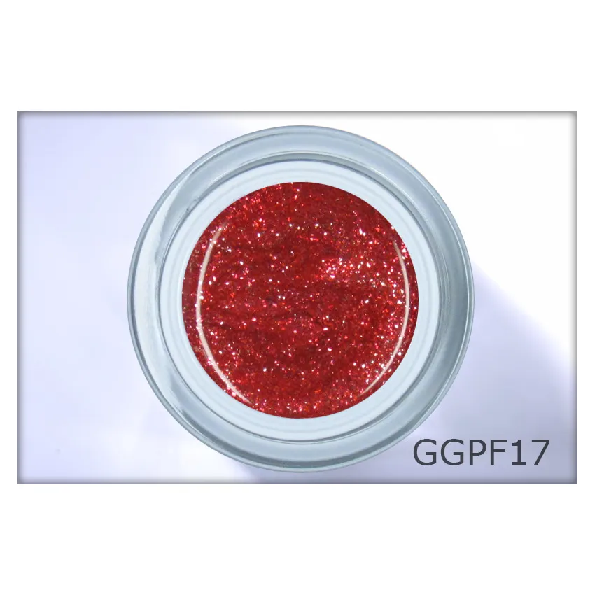 Gel LAC glitter autumn red – Intensiver Glitzer-Gellack