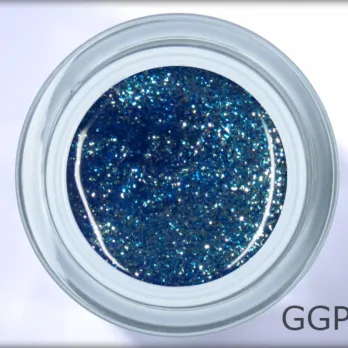 Gel LAC glitter deep blue – intensiver Glitzer-Gellack