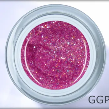 Gel LAC glitter multi rosa – Highlight Colour Gel mit Glitzer