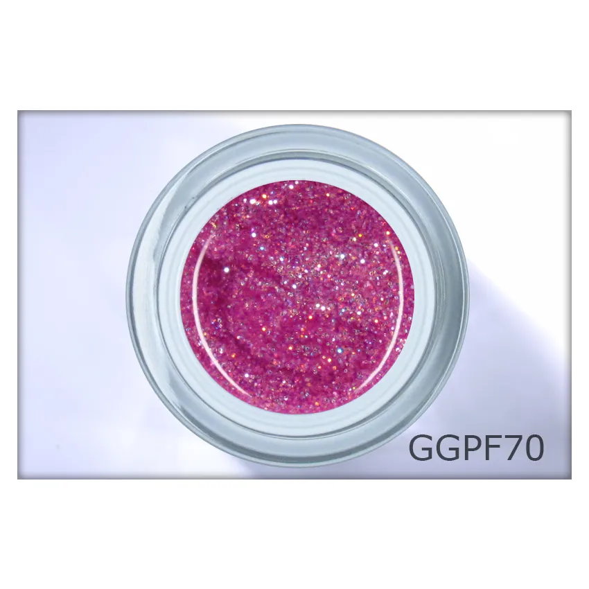 Gel LAC glitter multi rosa – Highlight Colour Gel mit Glitzer