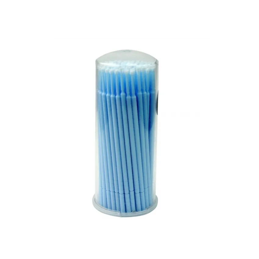 Mikrobürstchen blau 100 Stk. Bürstenkopf fein (2 mm)