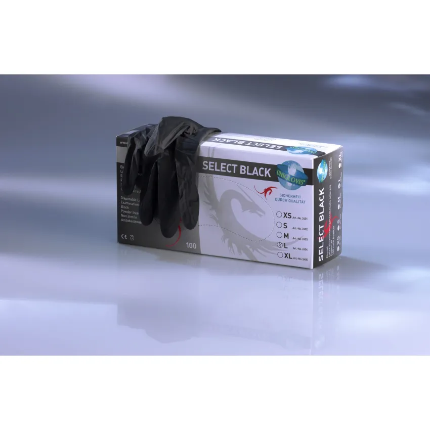 Handschuhe Latex schwarz – Gr. XS