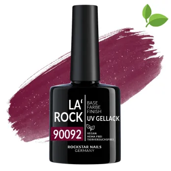 3in1 UV Nagellack - Hema frei glitter dunkel rot 7,5 ml 90092