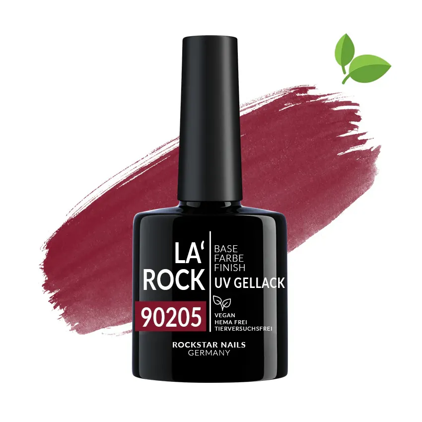 3in1 UV Nagellack - Hema frei - kuss rot 7,5 ml 90205