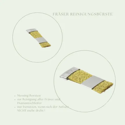 Fräseraufsatz-Reinigungsbürste, Messing
