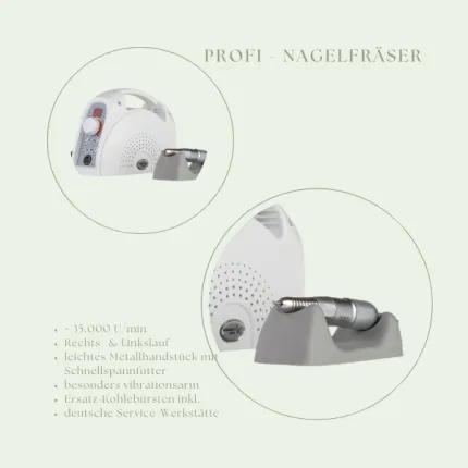 Fräsergerät PROFI mit Metallhandstück, 35.000 U/min