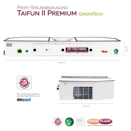Staubabsaugung TAIFUN 2 Premium GreenTech