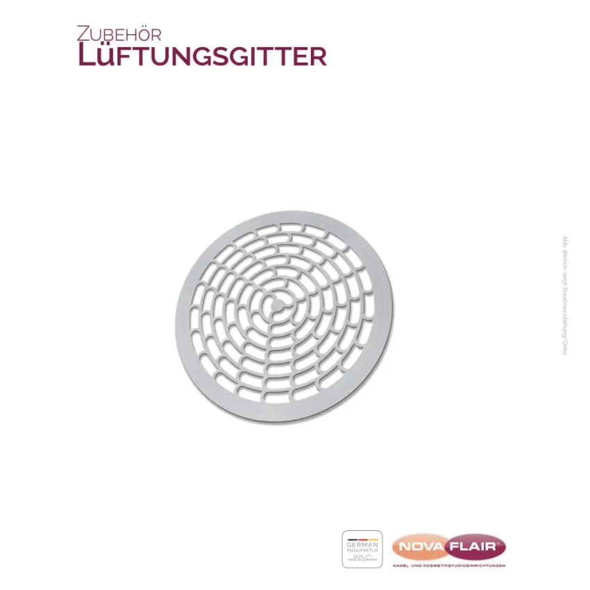 Lüftungsgitter für Staubabsaugung