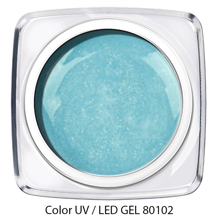 Color Gel glimmer baby blau 80102